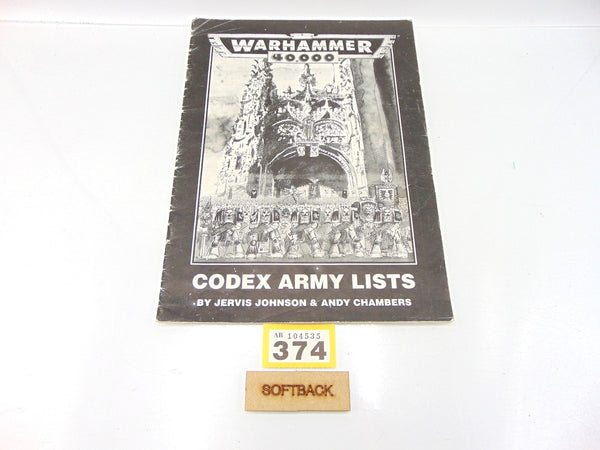 Warhammer 40,000 Codex Army Lists