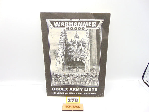 Warhammer 40,000 Codex Army Lists