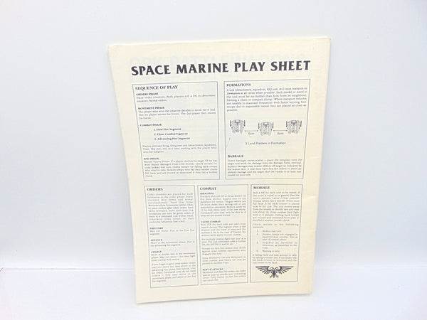 Epic Space Marine Rule Book