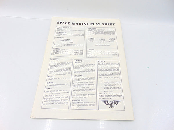 Epic Space Marine Rule Book