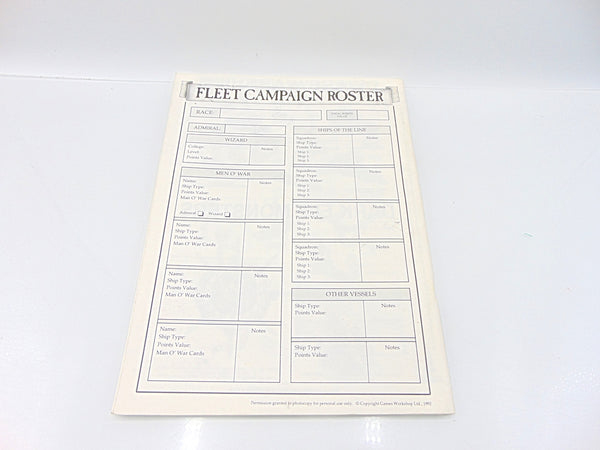 Man O War Rulebook