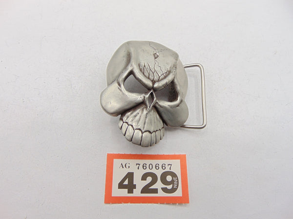 Undead Skull Bulldog Belt Buckle