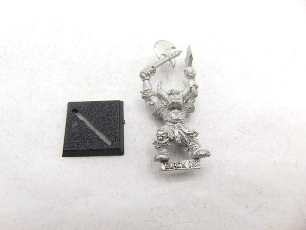 Black Orc with Axe and Cleaver