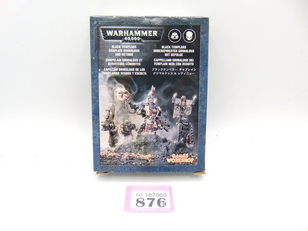 Black Templars Chaplain Grimaldus And Retinue