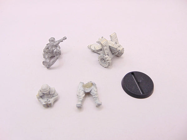 Cadian Shock Troop Heavy Bolter Team