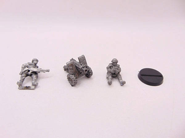 Cadian Shock Troop Heavy Bolter Team