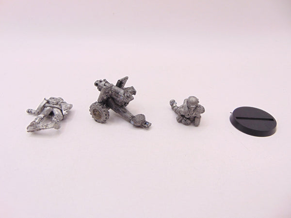 Cadian Shock Troop Heavy Bolter Team