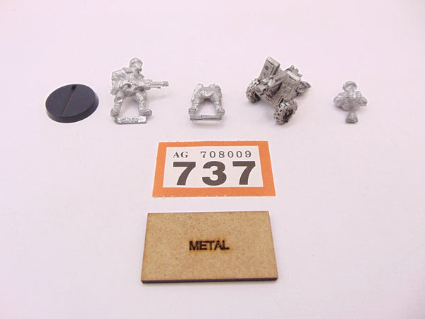 Cadian Shock Troop Heavy Bolter Team