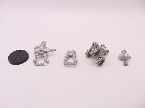 Cadian Shock Troop Heavy Bolter Team