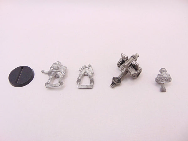 Cadian Shock Troop Heavy Bolter Team