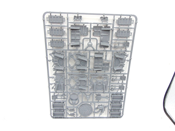 Zone Mortalis Barricades Crates and Objectives Sprue