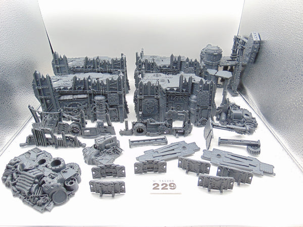 Kill Team Octarius Terrain Scenery with Scrap piles and barricades