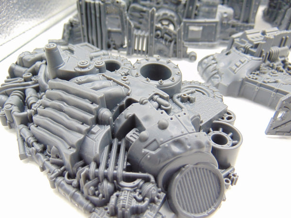 Kill Team Octarius Terrain Scenery with Scrap piles and barricades