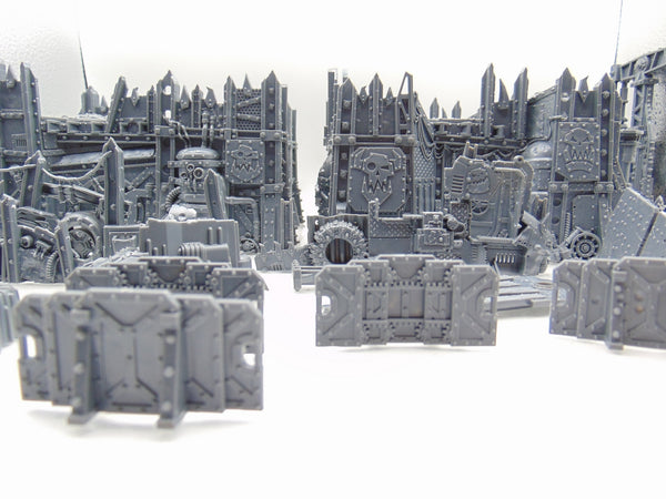Kill Team Octarius Terrain Scenery with Scrap piles and barricades
