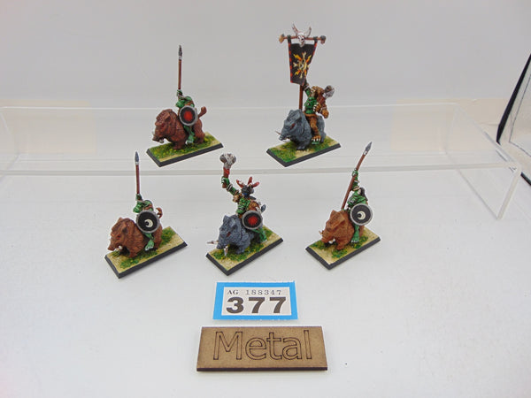 Savage Orc Boar Boyz with Hero and Standard