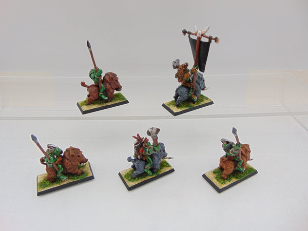 Savage Orc Boar Boyz with Hero and Standard