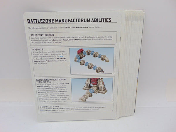 Battlezone Manufactorium Terrain Datasheet Cards
