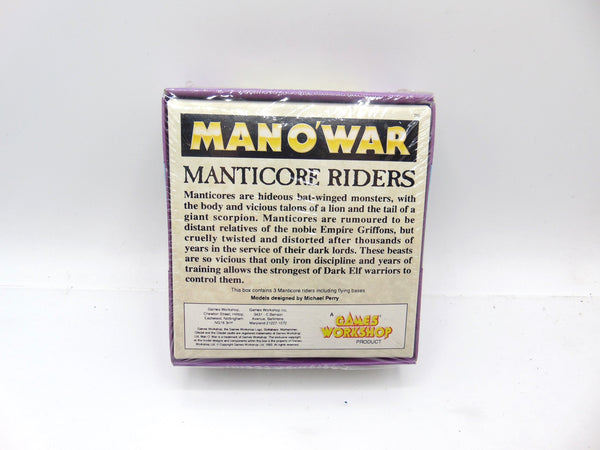 Man O' War Dark Elf Manticore Riders