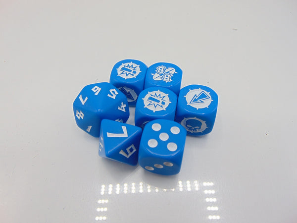 Blood Bowl Blue dice Set