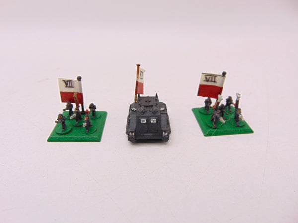 Epic Imperial Guard Command stands and Transport