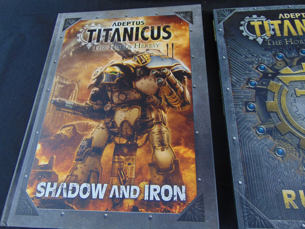 Adeptus Titanicus Game No Minatures plus Shadow and Iron Book