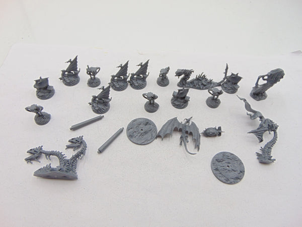 Dreadfleet Monsters and Ships