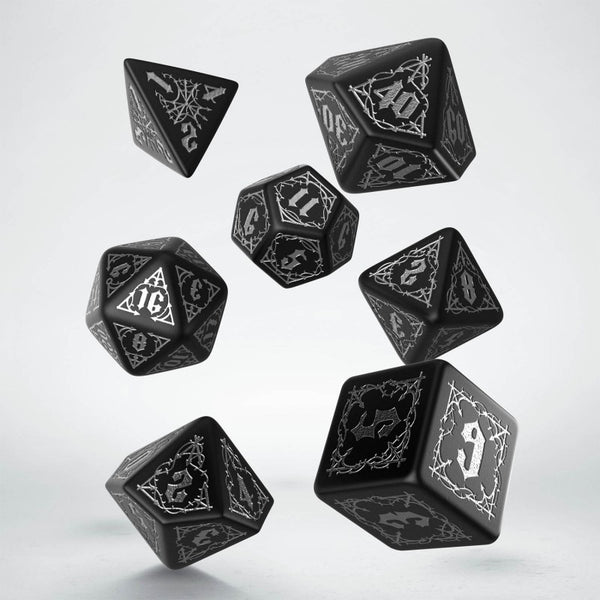 Bloodsucker Black & Silver Dice Set (7)