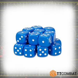 Blue D6 Dice (20)
