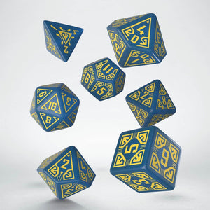Arcade Blue & Yellow Dice Set (7)