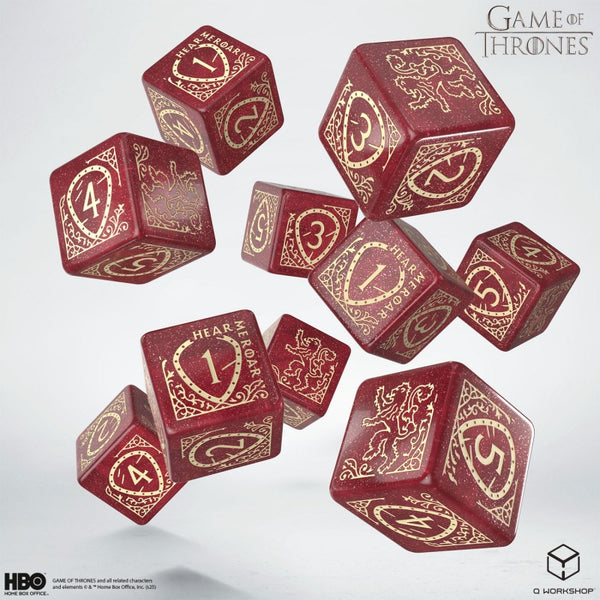 Game of Thrones. Lannister 10x D6 Dice Set