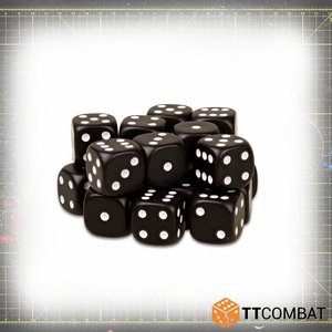 Black D6 Dice (20)