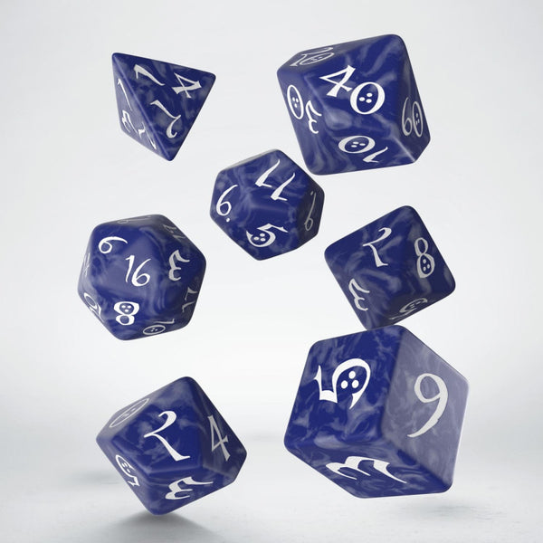 Classic RPG Cobalt & White Dice Set (7)