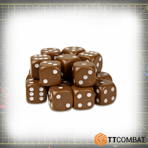 Brown D6 Dice (20)