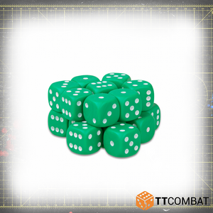 Green D6 Dice (20)