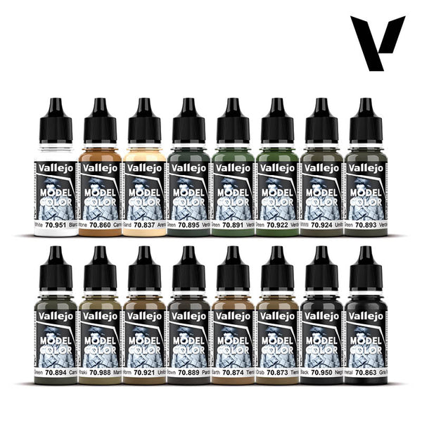 Model Color Set - WWII Allies (x16)