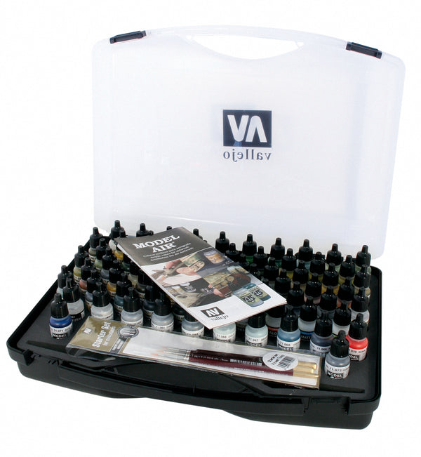 Model Air Basic Range Box Set (72 colours + 3 brushes + carry case)
