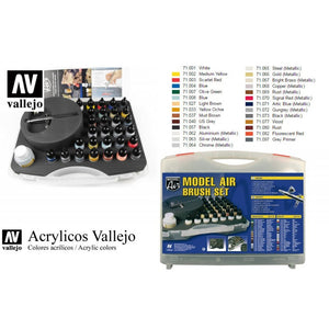Model Air - Basic Colours & Airbrush Set
