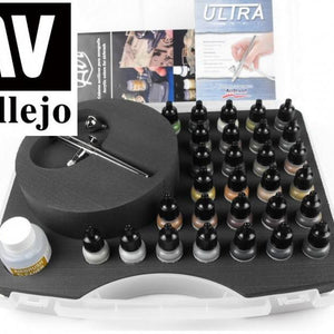 Model Air - Military Colours & Airbrush Set
