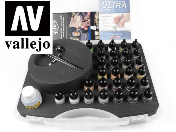 Model Air - Military Colours & Airbrush Set