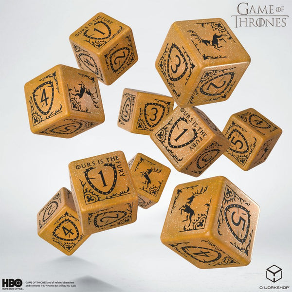 Game of Thrones. Baratheon 10x D6 Dice Set