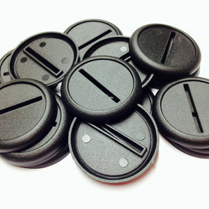 40mm Round Lip Slotted Bases