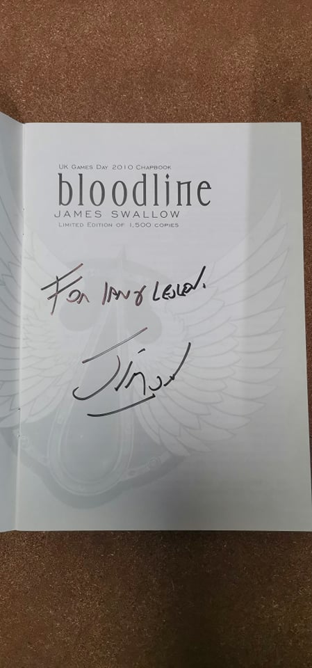 Bloodline 2010 Games Day Chapbook - Autographed