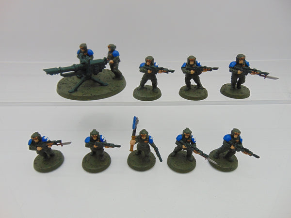 Cadian Guardsmen & Heavy Weapon Team