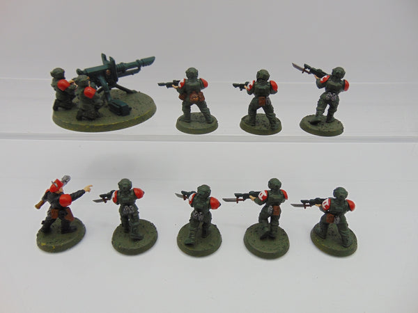 Cadian Guardsmen & Heavy Weapon Team