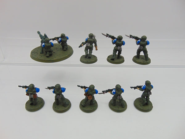 Cadian Guardsmen & Heavy Weapon Team