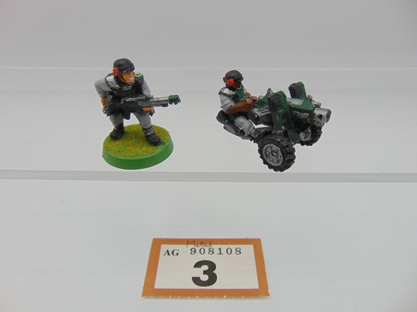 Cadian Shock Troops Heavy Bolter Team