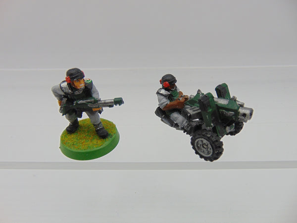 Cadian Shock Troops Heavy Bolter Team