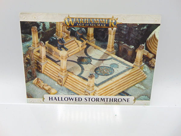 Hallowed Stormthrone Warscroll Card