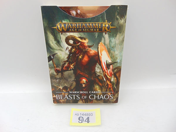 Warscroll Cards Beasts of Chaos