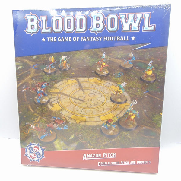 Blood Bowl Amazon Pitch – Double-sided Pitch and Dugouts Set